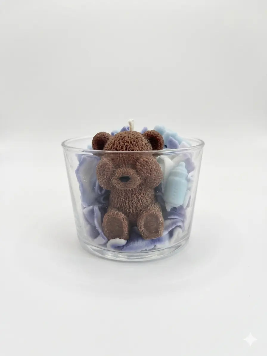 Petit ours brun ( bleu) évasion de parfum