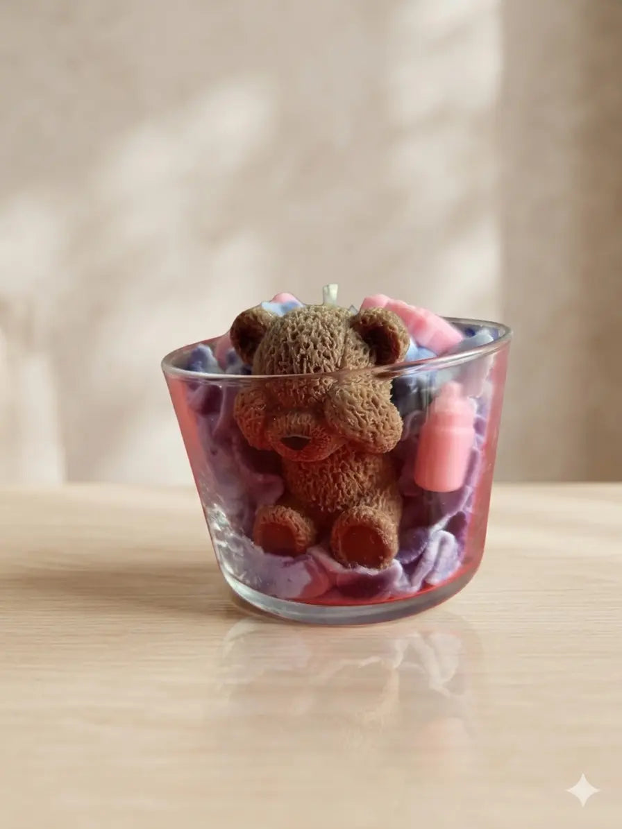 Petit ours brun ( Rose ) évasion de parfum